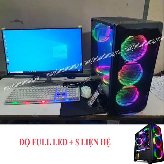 Bộ máy tính Model 2023 Maxsetting G i5 10400f màn 27inch tràn viền IPS MỚI game cf, lol, fifa, pubg, gata 5, Genshin ...