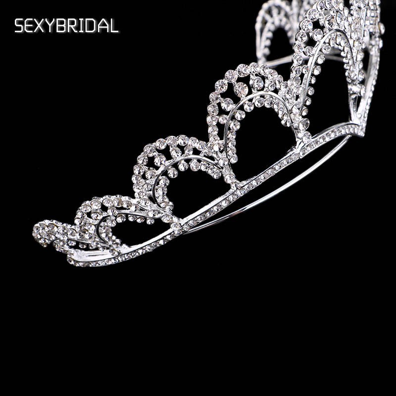 Cài Tóc Hình Vương Miện Đính Đá Thời Trang Cho Nữ