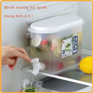 Bình đựng nước 3.5l có vòi để trong tủ lạnh mẫu mới 2021 siêu tiện dụng