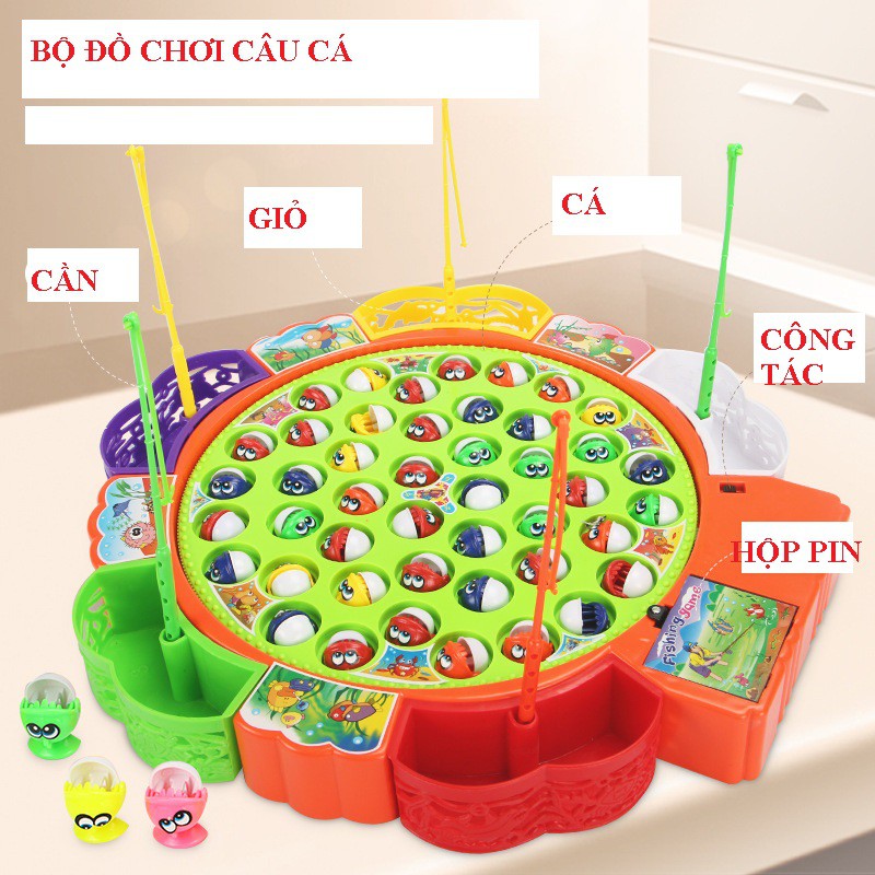 ĐỒ CHƠI TRẺ EM BỘ ĐỒ CÂU CÁ 24 CON