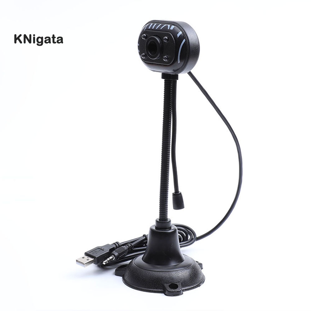 Camera webcam cổng cắm USB 2.0 có thể thu âm ban đêm kèm micro dành cho laptop/ PC