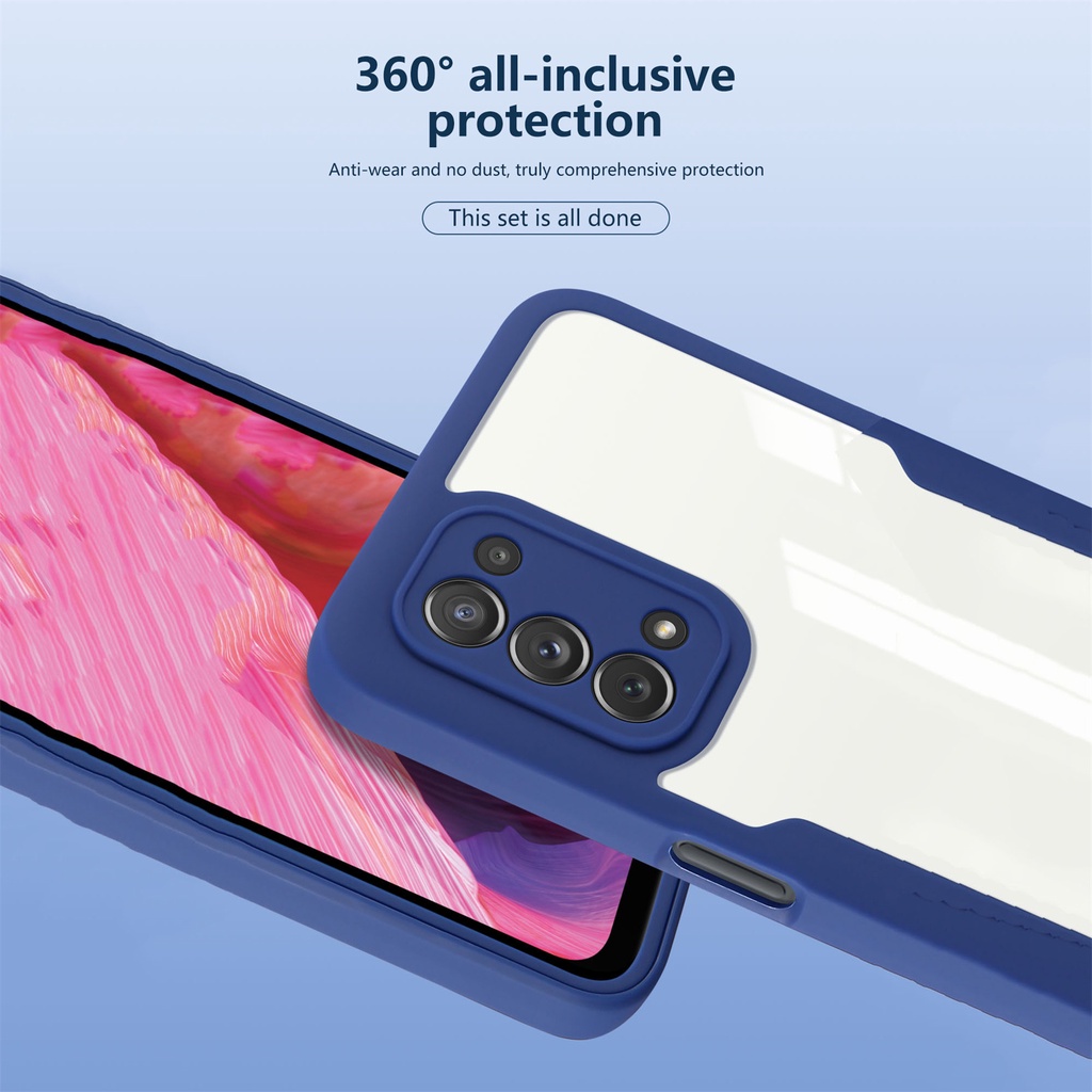 Ốp Điện Thoại Mềm Trong Suốt Bảo Vệ Toàn Diện 360 Độ Cho OPPO A16 A15 A15S A54 A53 A33 A9 A5 2020 A52 A92 A72