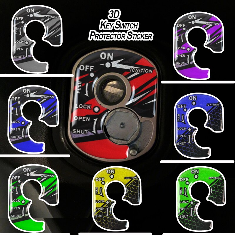 Tem dán ổ khóa xe máy HONDA  Sticker 3D dán trang trí mặt khoá điện xe máy