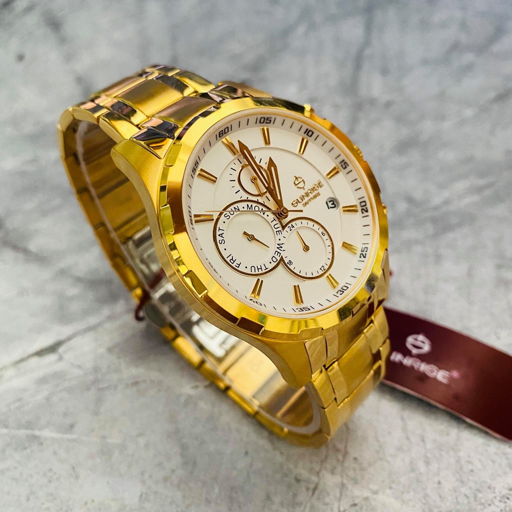 Đồng hồ Sunrise nam chính hãng Nhật Bản M759.SWA.G.T - kính saphire chống trầy - chố