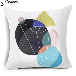 Letter Flower Geometric Pattern Throw Pillow Case Cushion Covers Sofa Decor