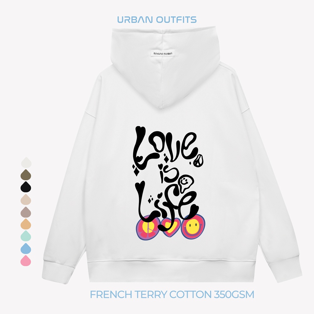 Áo Hoodie Form Rộng URBAN OUTFITS HOO149 Kiểu In Hình  ver 2.0 Thun Cotton Frech Terry 350GSM Local Brand