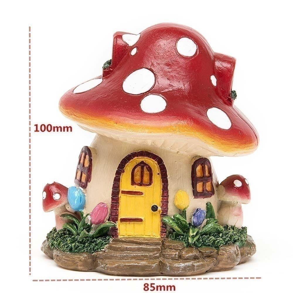 Mô Hình Ngôi Nhà Nấm Mini Bằng Nhựa Resin Dùng Trang Trí Tiểu Cảnh