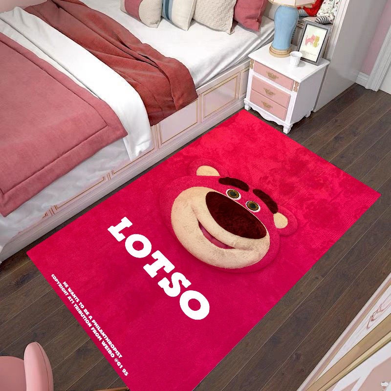 Thảm Lót Sàn Phòng Khách / Phòng Ngủ Hình Gấu Dễ Thương