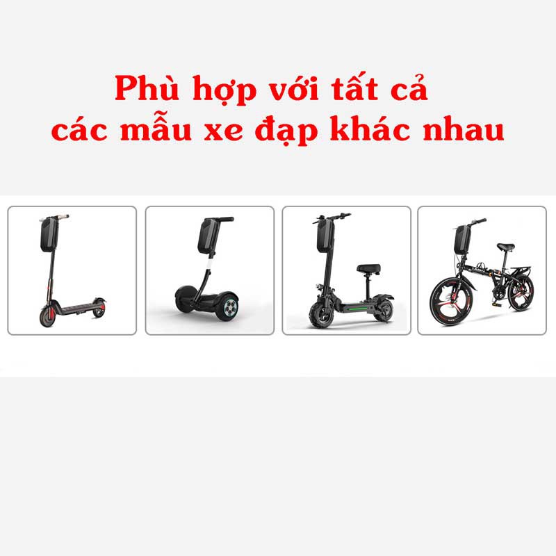 Túi đeo xe đạp chống nước vỏ cứng Eva - Treo khung và đầu xe đạp thể thao, dựng điện thoại đồ cá nhân