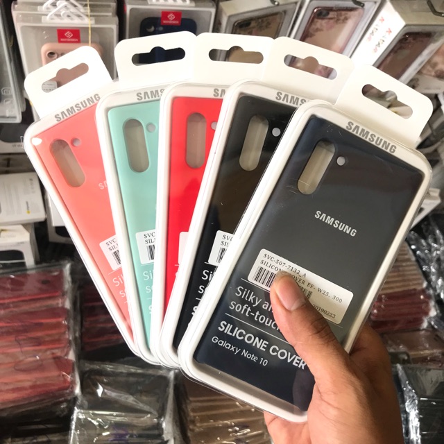 Ốp Lưng Silicone chống bẩn cao cấp Samsung Galaxy Note 10 silicon cover