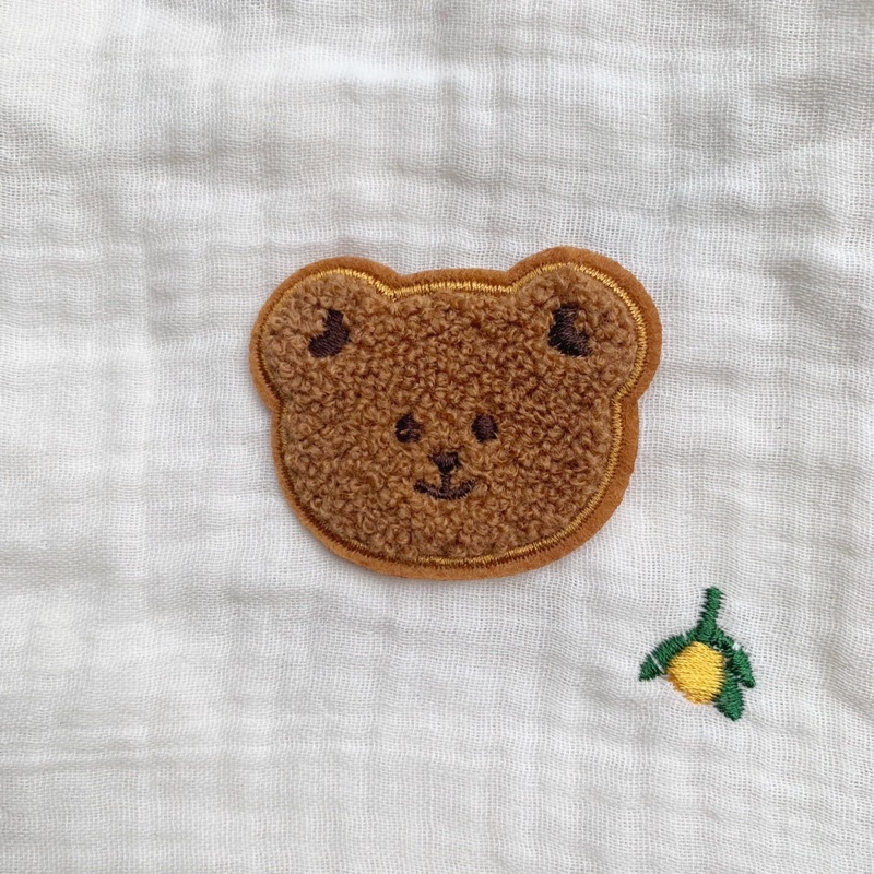 Sticker thêu gấu, hình thêu gấu, thỏ tai tim