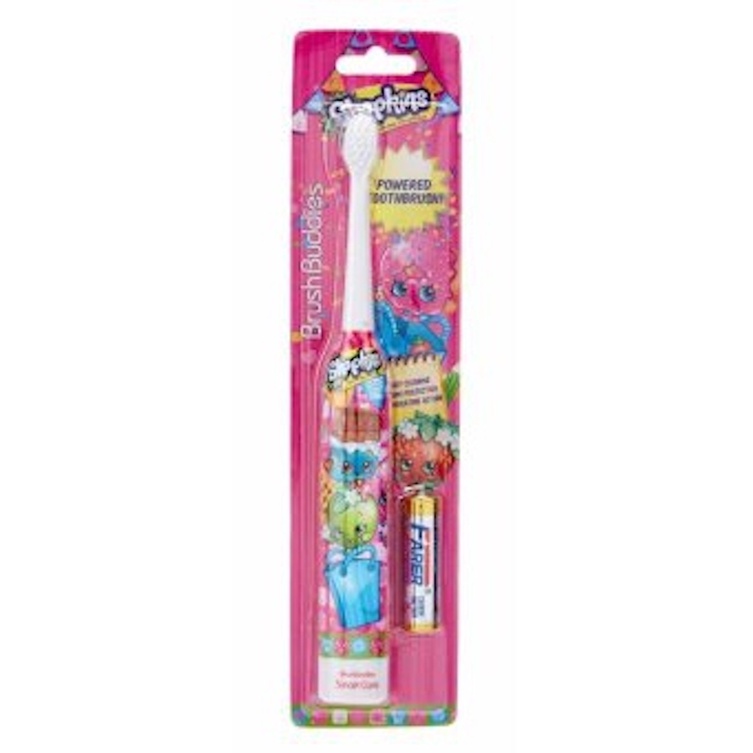 Bàn chải chạy pin trẻ em Brush Buddies - Shopkins (Mỹ)