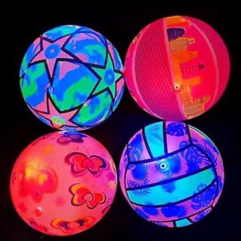 Bóng Thể Thao Phát Sáng Nhiều Màu Cho Bé Siêu Hot Trend Chất Liệu Silicol Cao Cấp