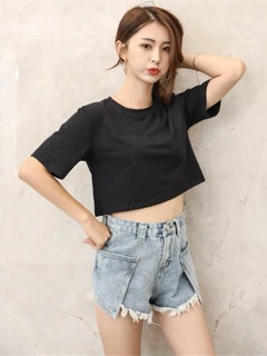 Áo croptop trơn nhiều màu