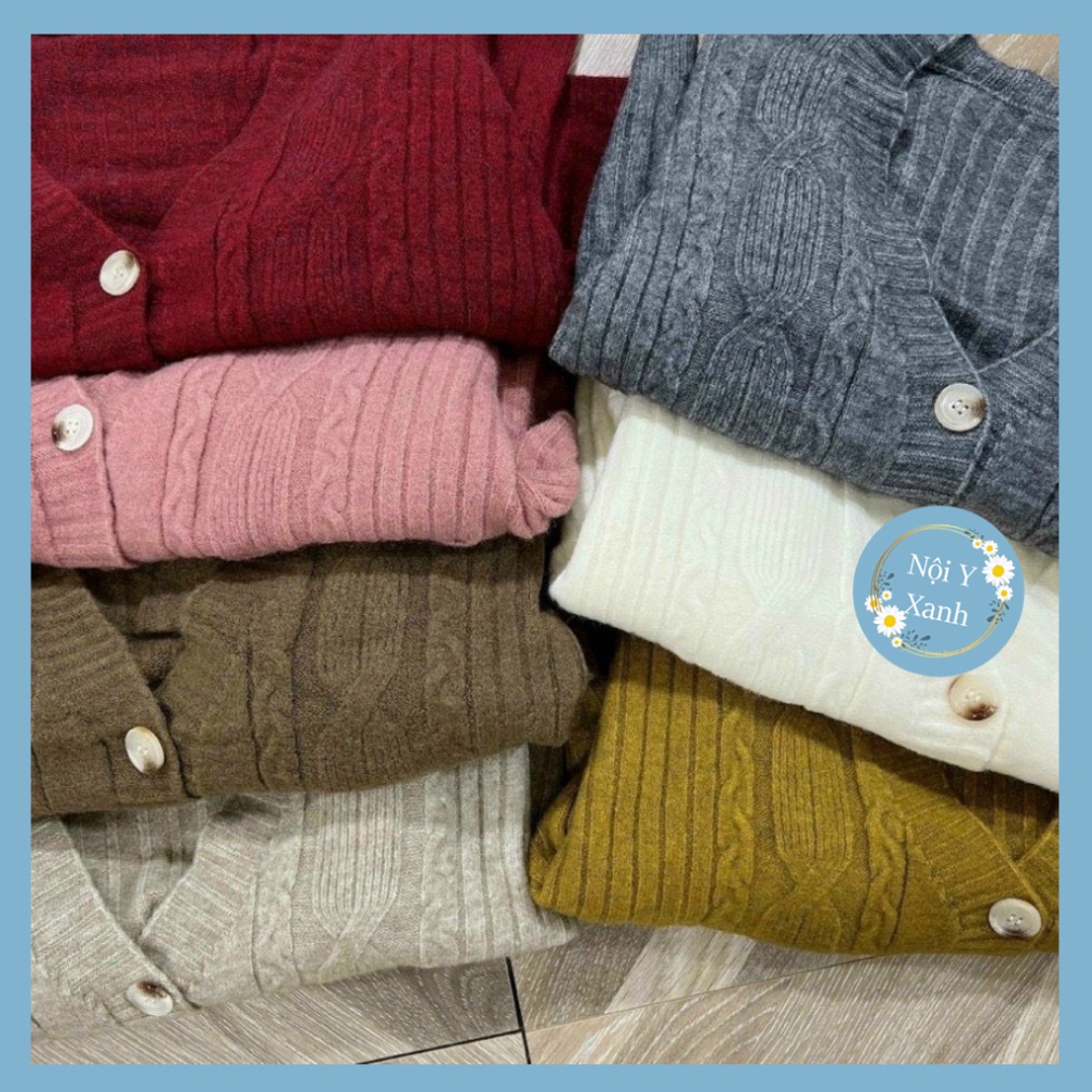 áo khoác cardigan len thừng dáng thon dài thời thượng hàng QCCC chất len đẹp giỏi A67 noiyxanh hot trend, phom đẹp, chất