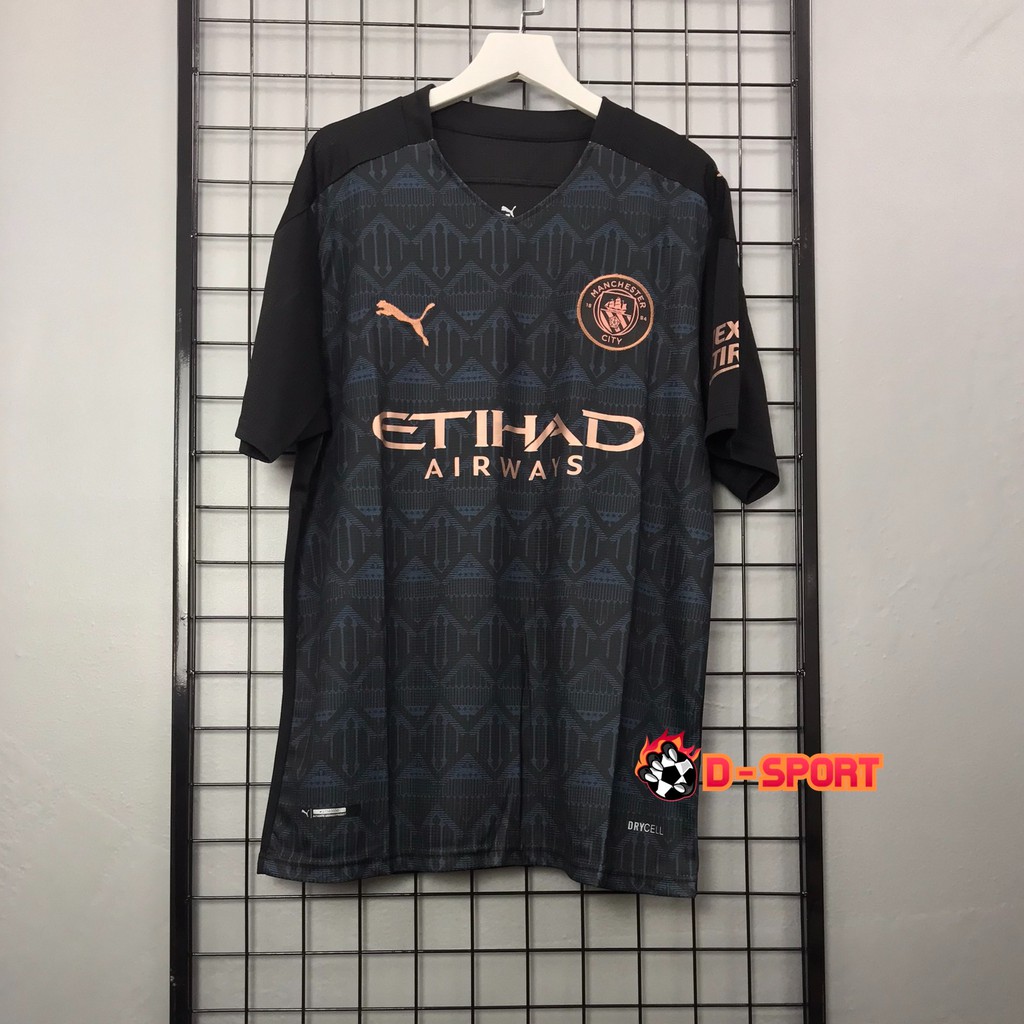 Quần Áo Bóng Đá CLB Manchester City Away 20/21 - Hàng Nhập Thái - Vải Mè Cao Cấp