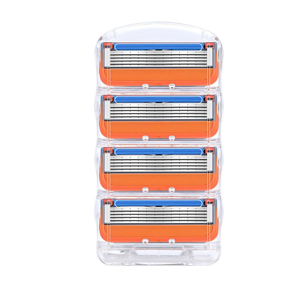 Set 4 Đầu Dao Cạo Râu 5 Lớp Thay Thế An Toàn Cho Nam