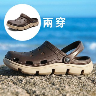 Dép Crocs Thoáng Khí Chống Trượt Có Size Lớn Thời Trang Cho Nam