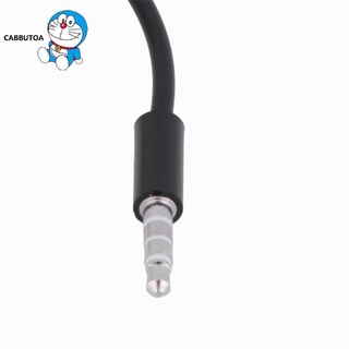 Giắc cắm 3,5 mm Tai nghe Micro Bộ chia âm thanh nổi Cáp chuyển đổi màu đen