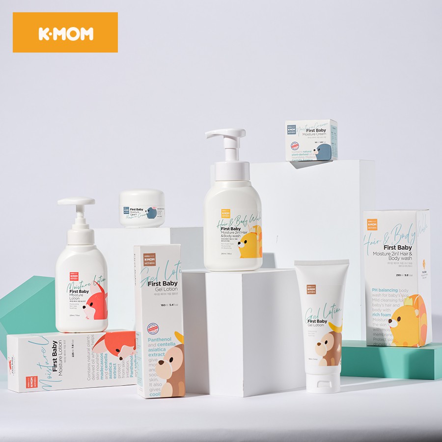 Kem dưỡng ẩm trẻ sơ sinh K-Mom Jojoba hữu cơ dưỡng ẩm sâu làm mềm da không nhờn rít 50ml