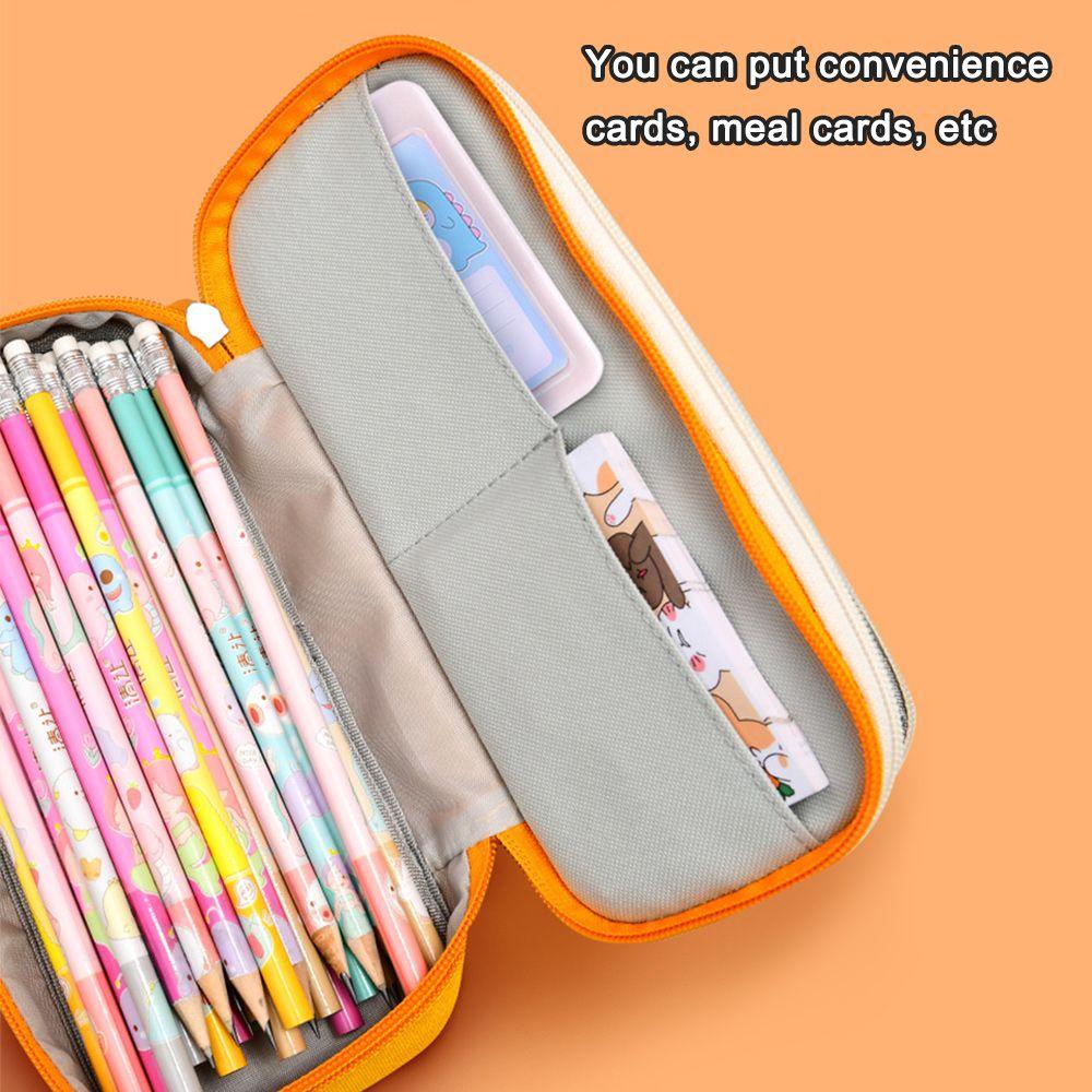 Túi Đựng Bút Bằng Vải Canvas Thiết Kế Dễ Thương Tiện Dụng