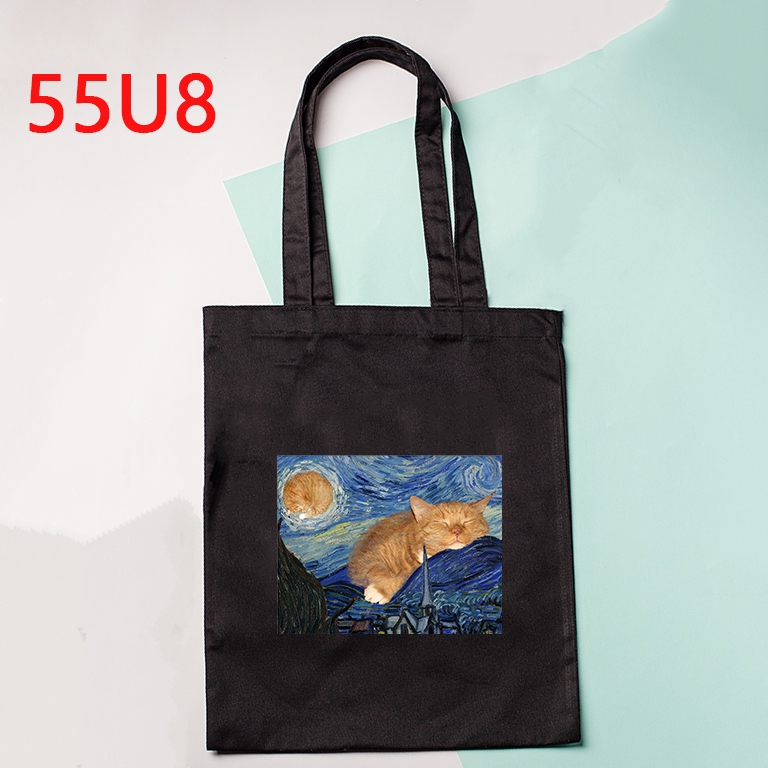 Van gogh Túi Vải canvas Đeo Vai Thời Trang harajuku Sành Điệu