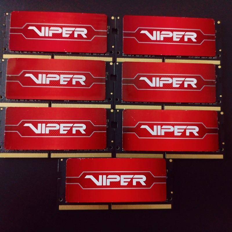Ram Laptop 8GB DDR4 bus 2400 PATRIOT VIPER có tản nhiệt, hàng zin chính hãng tháo máy, bảo hàn 3 năm