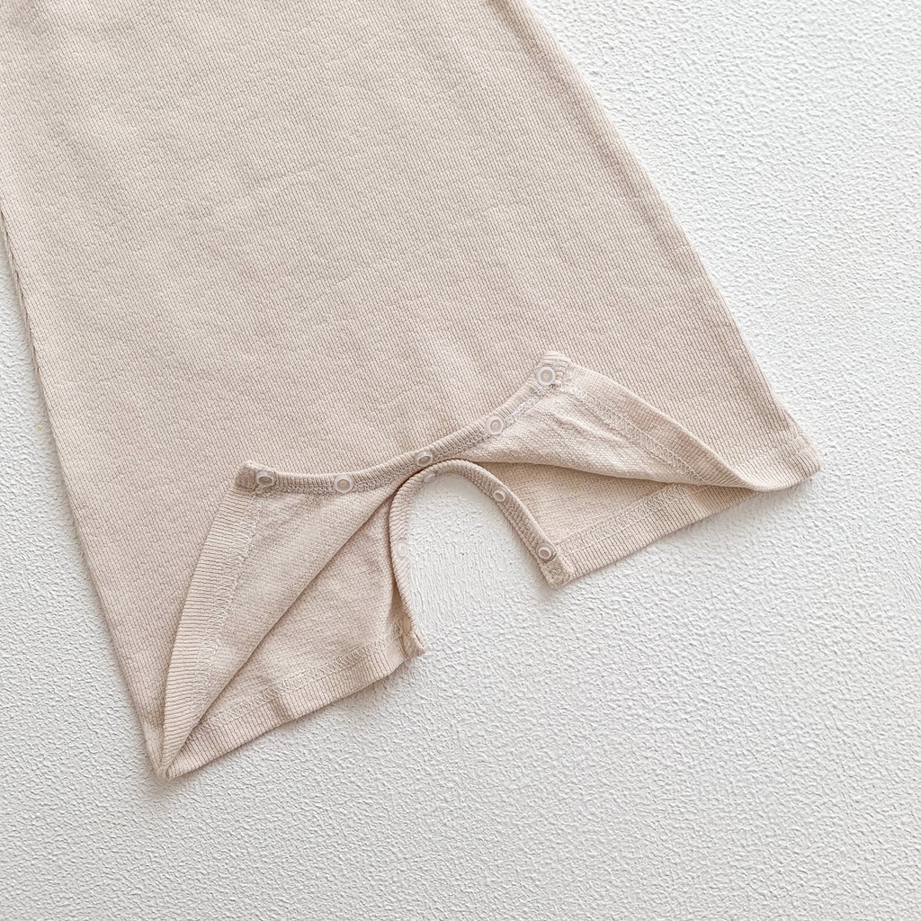 Bộ Áo Liền Quần Sát Nách Chất Liệu Cotton Thời Trang Mùa Hè Cho Bé