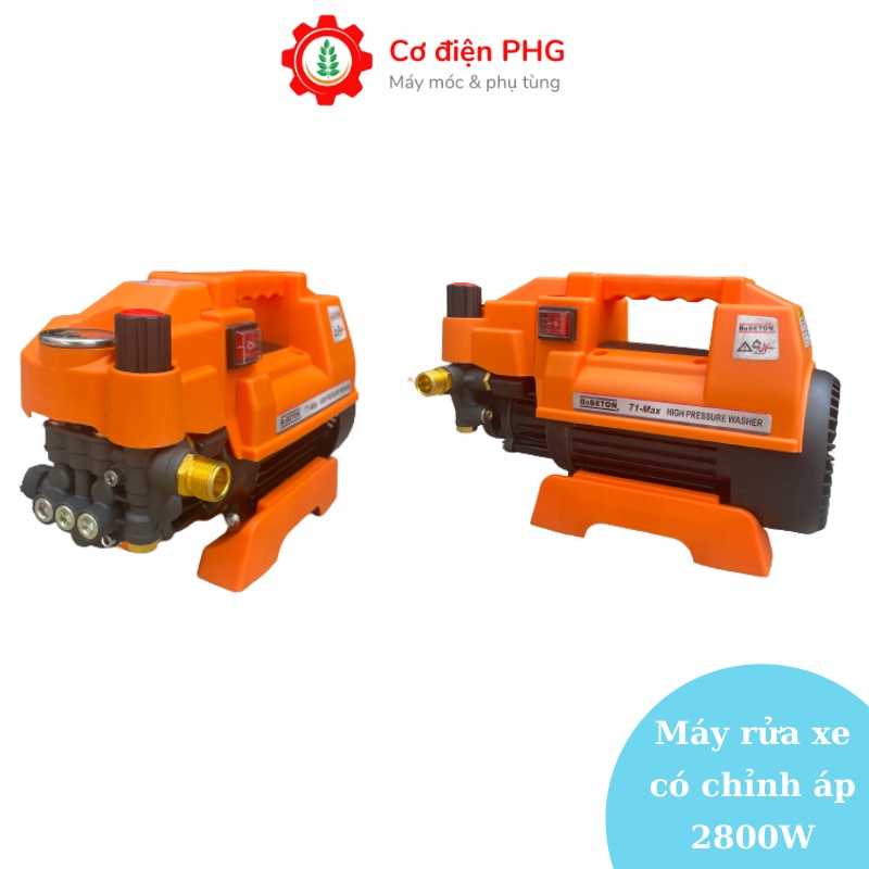 Máy rửa xe mini có chỉnh áp Boseton 2800w chuyên dùng xịt rửa xe, vệ sinh nhà cửa | Bảo hành 12 tháng