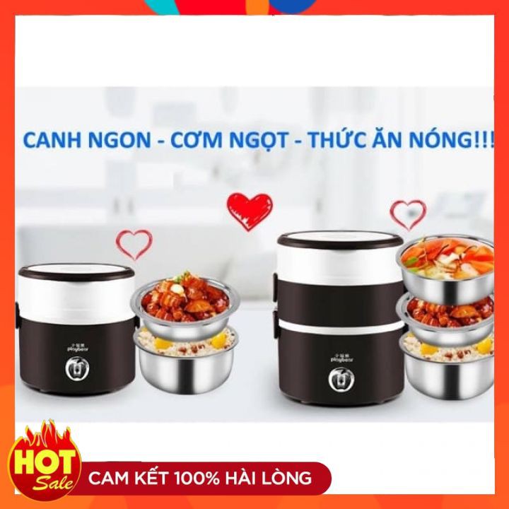 Hộp cơm văn phòng cắm điện đa năng tiện dụng dung tích lớn Hộp đựng cơm 3 tầng inox cao cấp BH 6 tháng[hàng chính hãng] | BigBuy360 - bigbuy360.vn