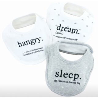 Yếm tròn cúc bấm Momcare set 3c