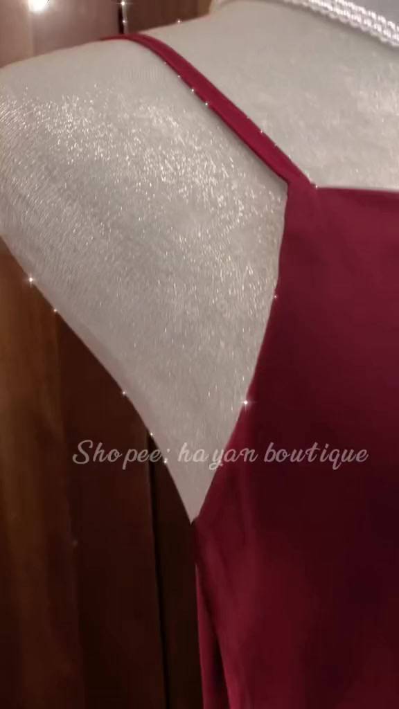 HT156 Váy ngủ 2 dây cổ đổ dáng suông sang chảnh, đầm ngủ lụa đơn giản mặc nhà HT156 | BigBuy360 - bigbuy360.vn