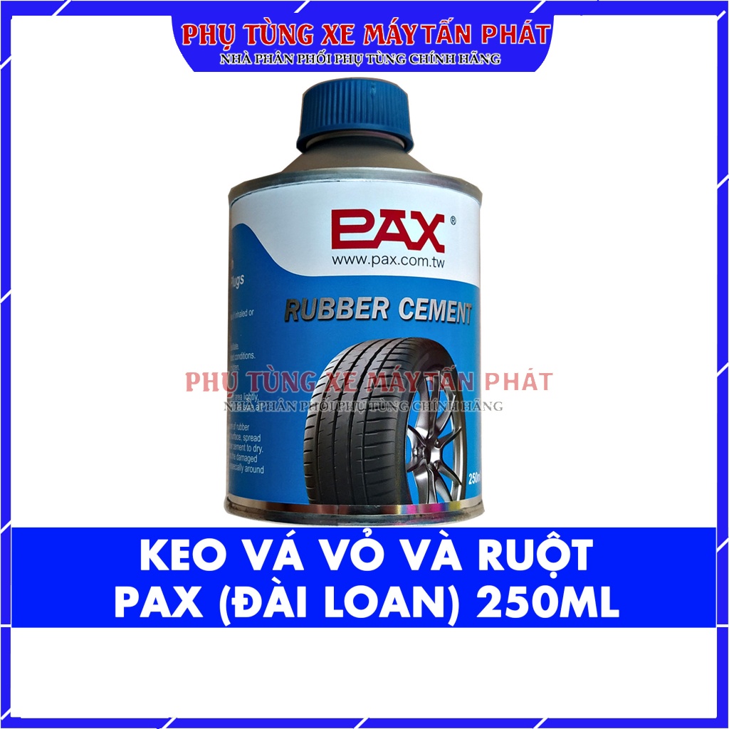 Keo Pax Lọ 250ml Vá Săm Lốp Vỏ Ô Tô Xe Máy Cao Cấp Hãng Tawan– Đài loan Vá Lốp Không Săm (Vỏ Không Ruột)