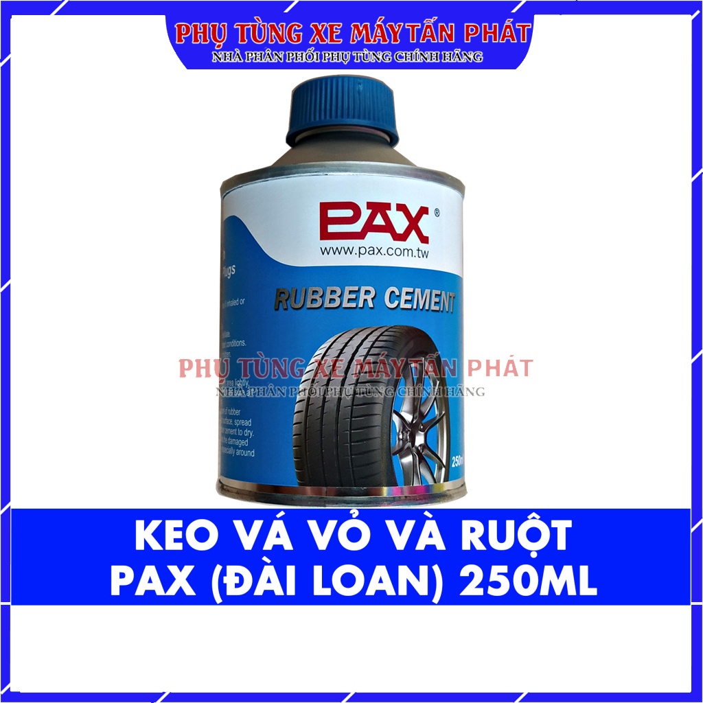 Keo Pax Lọ 250ml Vá Săm Lốp Vỏ Ô Tô Xe Máy Cao Cấp Hãng Tawan– Đài loan Vá Lốp Không Săm