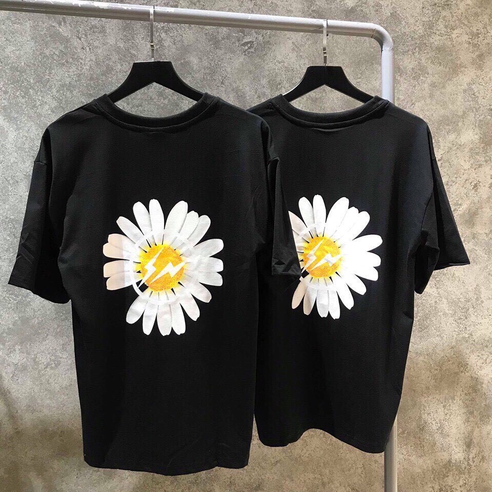 Áo thun tay lỡ form rộng CamT phong cách Unisex cho cả nam nữ, Cúc peace nhỏ | BigBuy360 - bigbuy360.vn