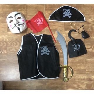 Set hải tặc Haloween🎃🎃🎃tặng kèm mặt nạ hacker