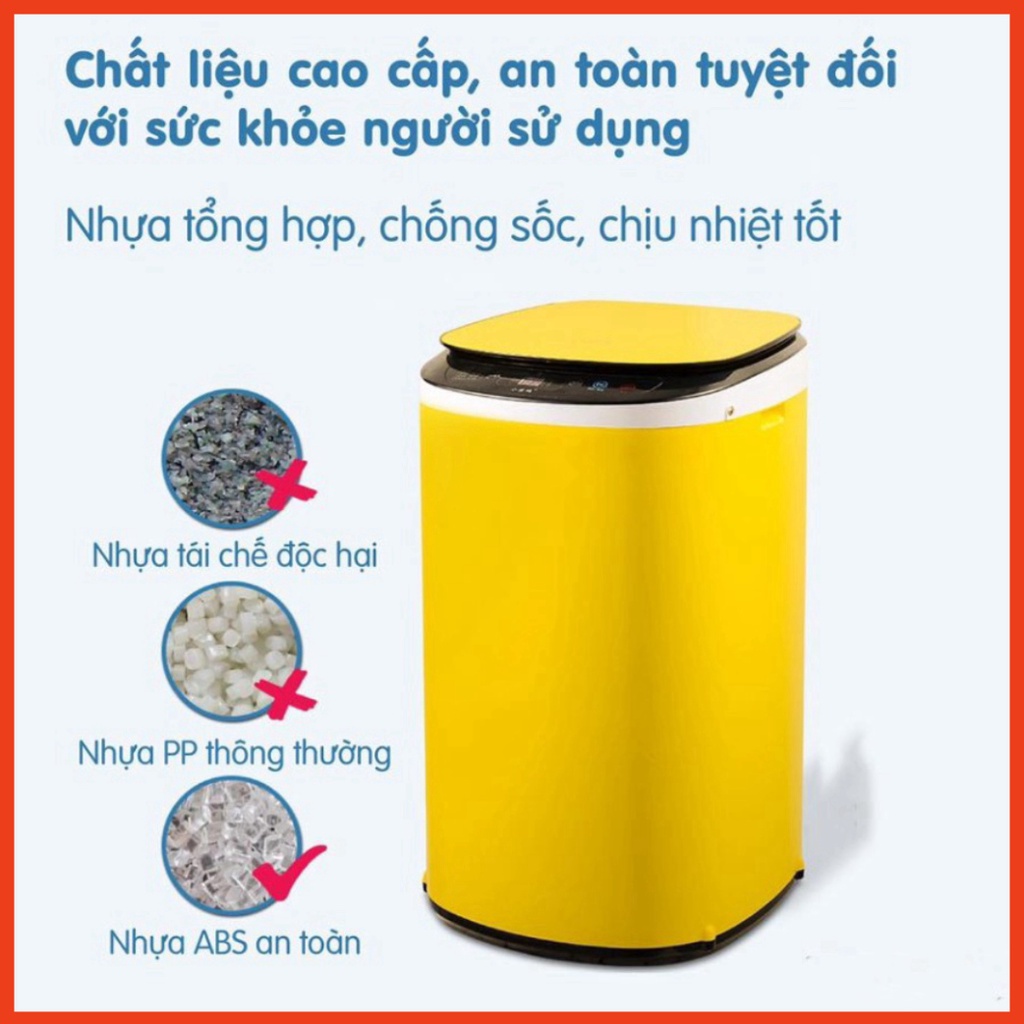 Máy giặt mini tự động cao cấp màu trắng chính hãng bảo hành 12 tháng