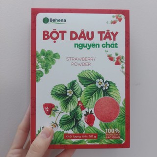 Bột dâu tây nguyên chất Behena hộp 50g