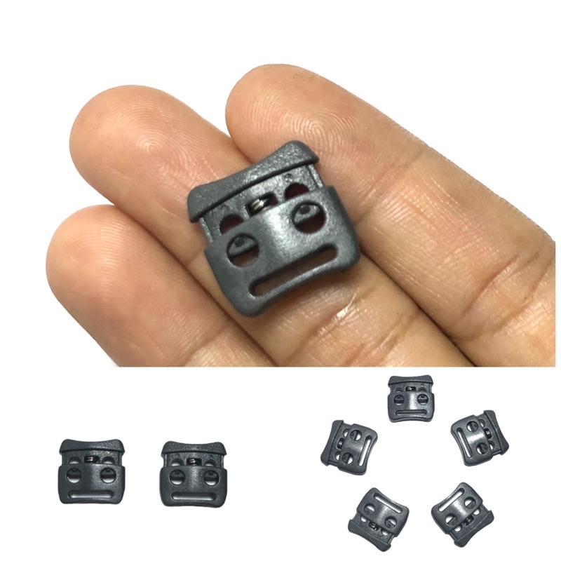5 cái - Nút chặn 2 lỗ nhựa hàng xuất khẩu đẹp , chắc chắn dùng trong thời trang, giày, balo, túi xách