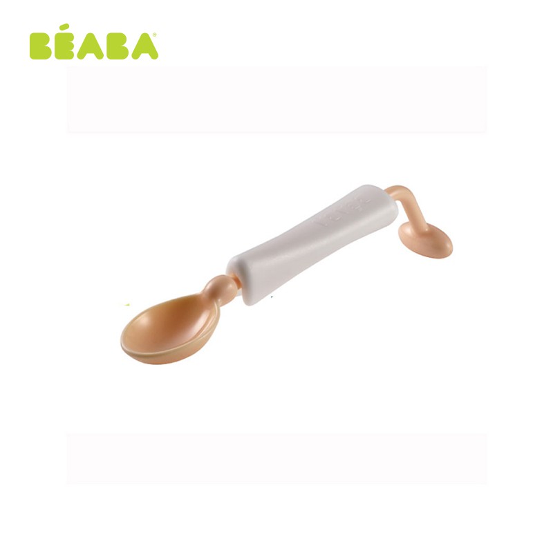 Thìa xoay 360 độ không đổ Béaba hồng gold Beaba