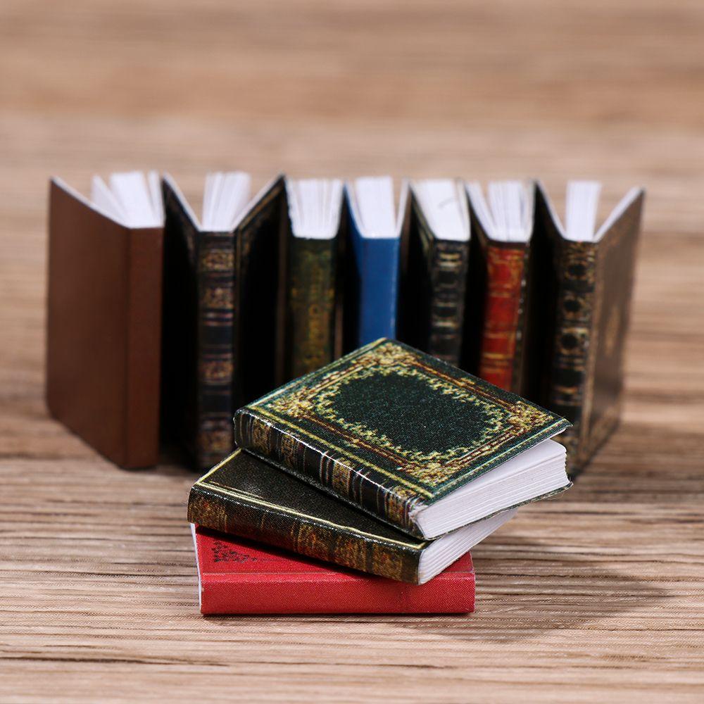 BEBETTERM 3 Cuốn Sách Mini Tỉ Lệ 1 / 12 Cho Nhà Búp Bê