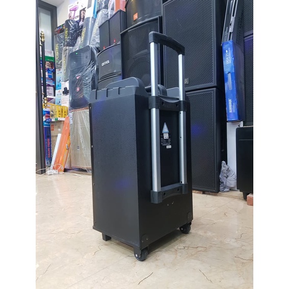 Loa kéo Karaoke Bluetooth JBL BC-156-12A: Bass 30, Công suất lớn, Có 2 Micro không dây đi kèm