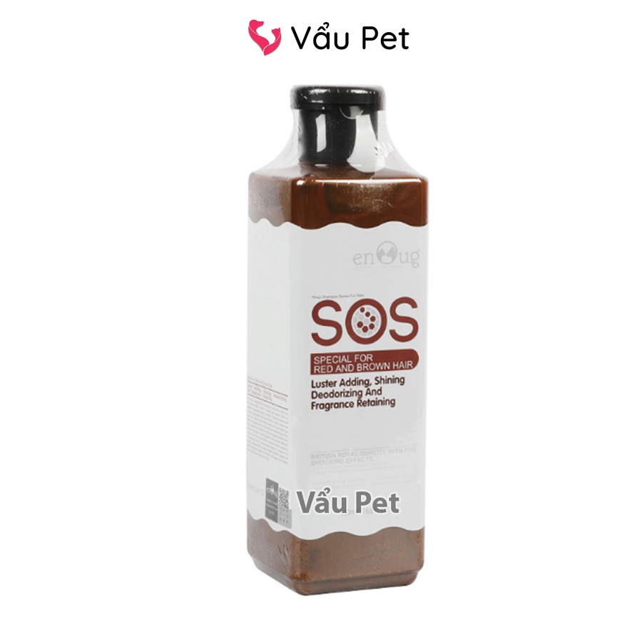 Sữa tắm cho chó SOS 530ml poodle, lông trắng, lông tối màu  - Sữa tắm chó mèo Vẩu Pet Shop