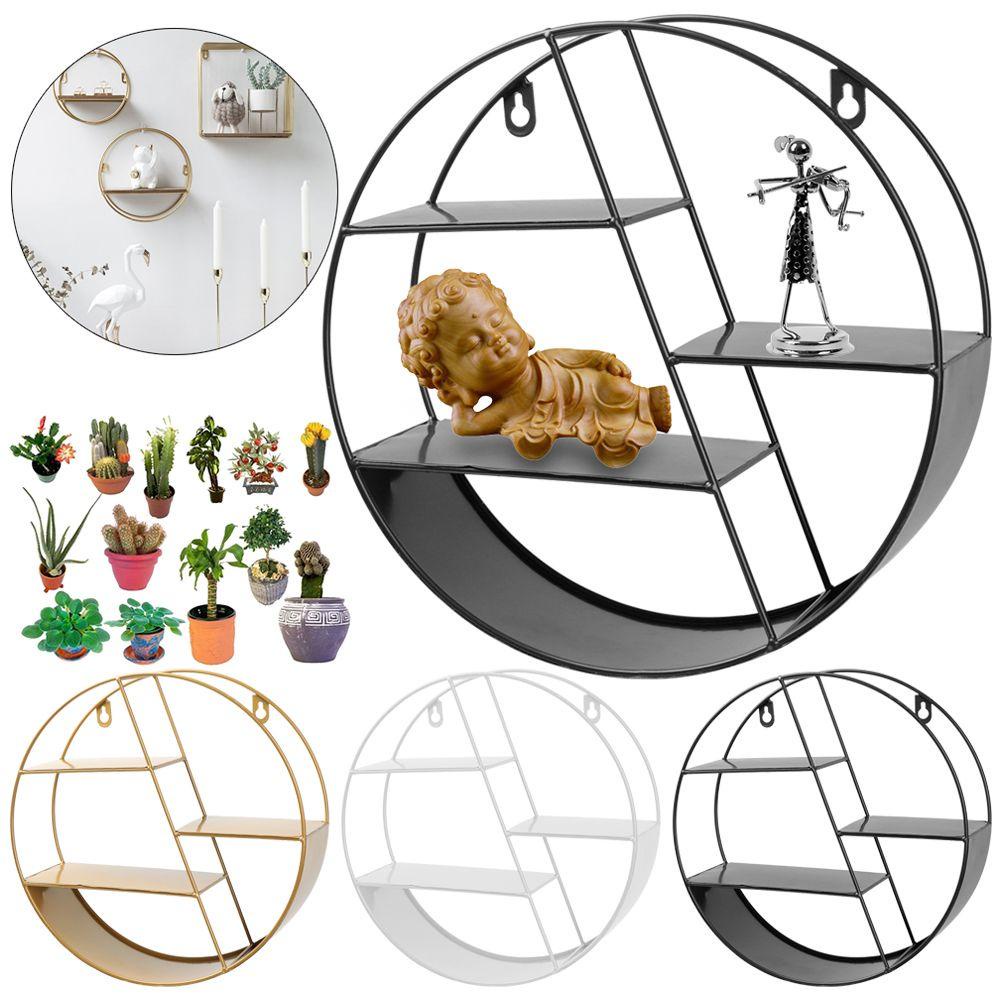 Kệ Treo Tường Để Chậu Hoa Hình Lục Giác Tròn