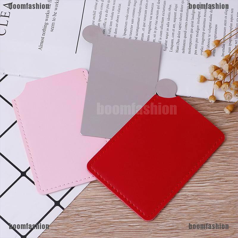 Gương Trang Điểm Dạng Thẻ Bằng Thép Không Gỉ Không Vỡ Tiện Lợi Khi Đi Du Lịch