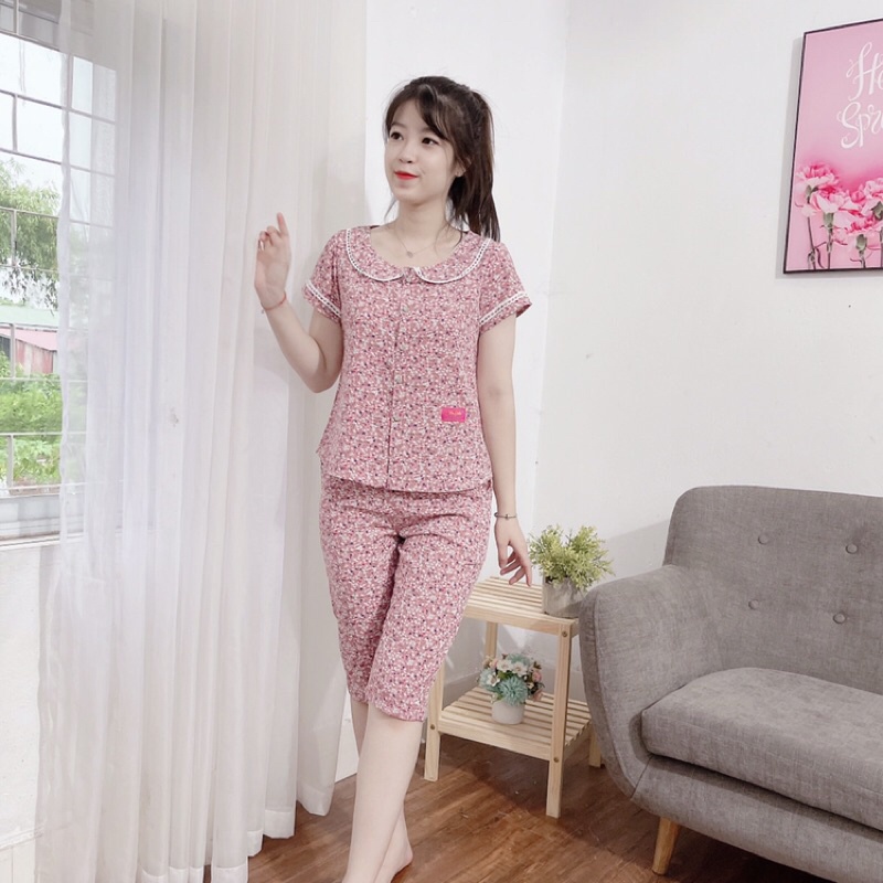 Bộ mặc nhà, bộ lửng ,đồ nữ chất mềm mịn, thấm hút mồ hôi, đủ size theo số đo