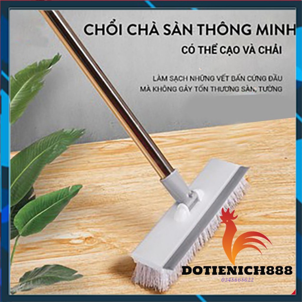 [SALE] Chổi lau sàn , cây lau sàn gạt nước quét gạch 2 đầu tiện lợi dễ điều chỉnh chiều dài -giadung888