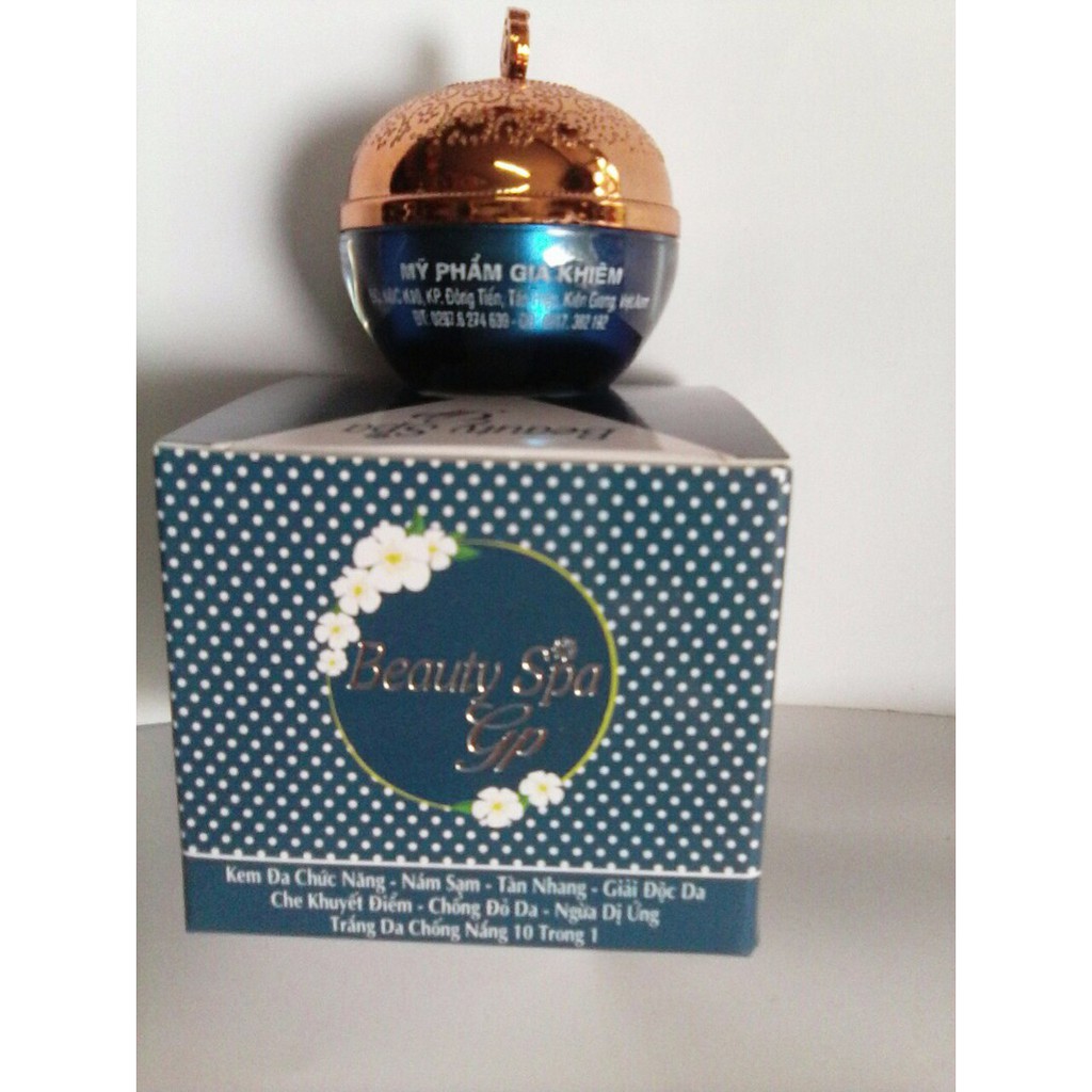 BEAUTY SPA kem đa chức năng nám sạm tàn nhang giảm độc da che khuyết điểm chống đỏ da ngừa dị ứng 10 in 1 12g
