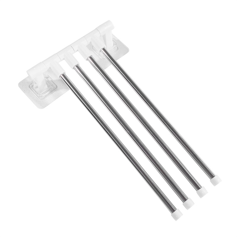 Giá treo khăn giá đỡ khăn có thể xoay không gian nhôm 2/3/4/5/6--bar giá treo khăn nhà bếp kệ giấy treo tường