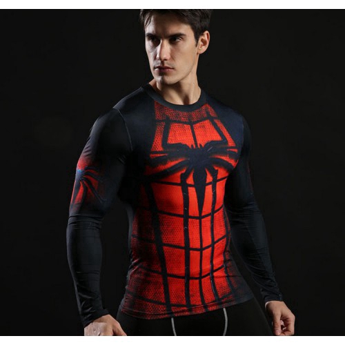Áo thun dài tay họa tiết siêu anh hùng cho nam | BigBuy360 - bigbuy360.vn